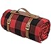 Picnic Blanket - Waterproof Extra Large 87'' X 67'' Portable Picnic Mat, Sandproof Beach Mat, Outdoor Rug for Camping, Red Checkered