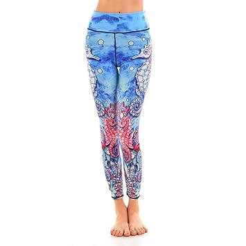 WZXY Océano Azul Pantalones de Yoga Mundo Submarino Sea ...