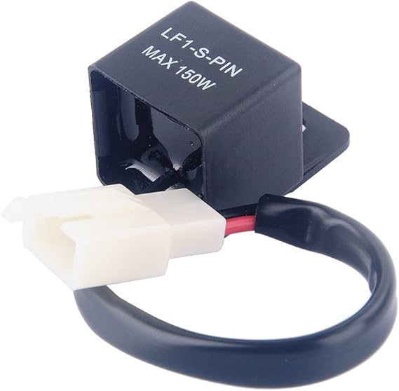 2Pin Flasher Relay, 12V Universal Auto Indicator Light LED Flasher Relay Fix for Motorcycle