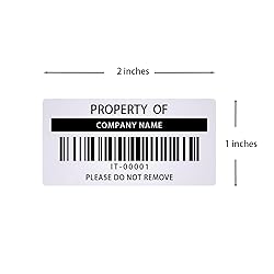 Custom Asset Tags - Asset Labels, 2 X
