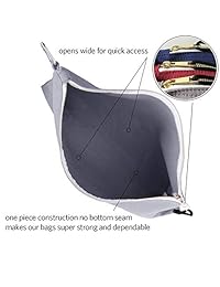 Bolsa de herramientas de lona con cremallera   4 unidades de gran calidad resistente con cremallera de metal bolsa de herramientas con mosquetón, organizador bien hecho con clip en bolsas en azul, negro, gris, rojo