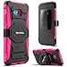 Lumia 640 Case, Evocel [New Generation Series] Belt Clip Holster, Kickstand, & Dual Layer for Microsoft Lumia 640, Pink (EVO-NK640-XX05)