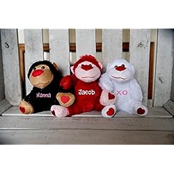 personalized valentine plush
