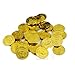 GlobalCareMarket Bitcoins for Party, Plastic Bitcoins for Anniversary and Birthday Decorations (50 Bitcoin Pieces, Gold Color)