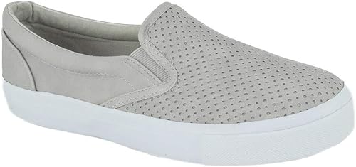 white slip on loafers