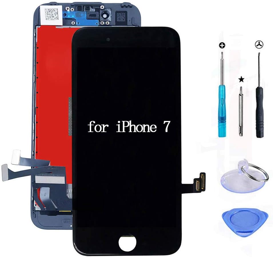 URSEND for iPhone 7 LCD Digitizer Screen Replacement Display Touch Assembly Black (4.7'') with 3D Touch + Free Repair Tools Kit
