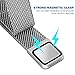 Wristband for Fitbit Alta HR 2017 Alta 2016 with Screen Protectors, AFUNTA 3 Pack Anti-scratch TPU Protective Films, with 1 Magnetic Stainless Steel Wristband Bracelet 6