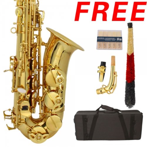 Conductor Model 300 Alto Saxophone - Gold Lacquer w Case, Accessories