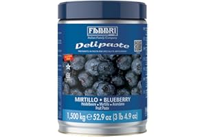 Fabbri Delipaste Blueberry, Flavoring Compound for Gelato, Ice Cream, Soft Serve, Pastry and Confectionary - 1 Tin of 3.3 lb
