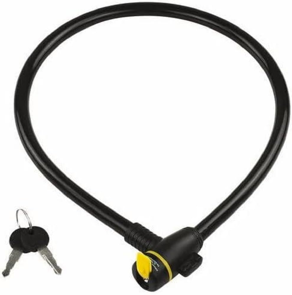 BURG-WÄCHTER Cable Lock, Key Hole Cover, 2 Keys, Length: 80 cm, 560 90