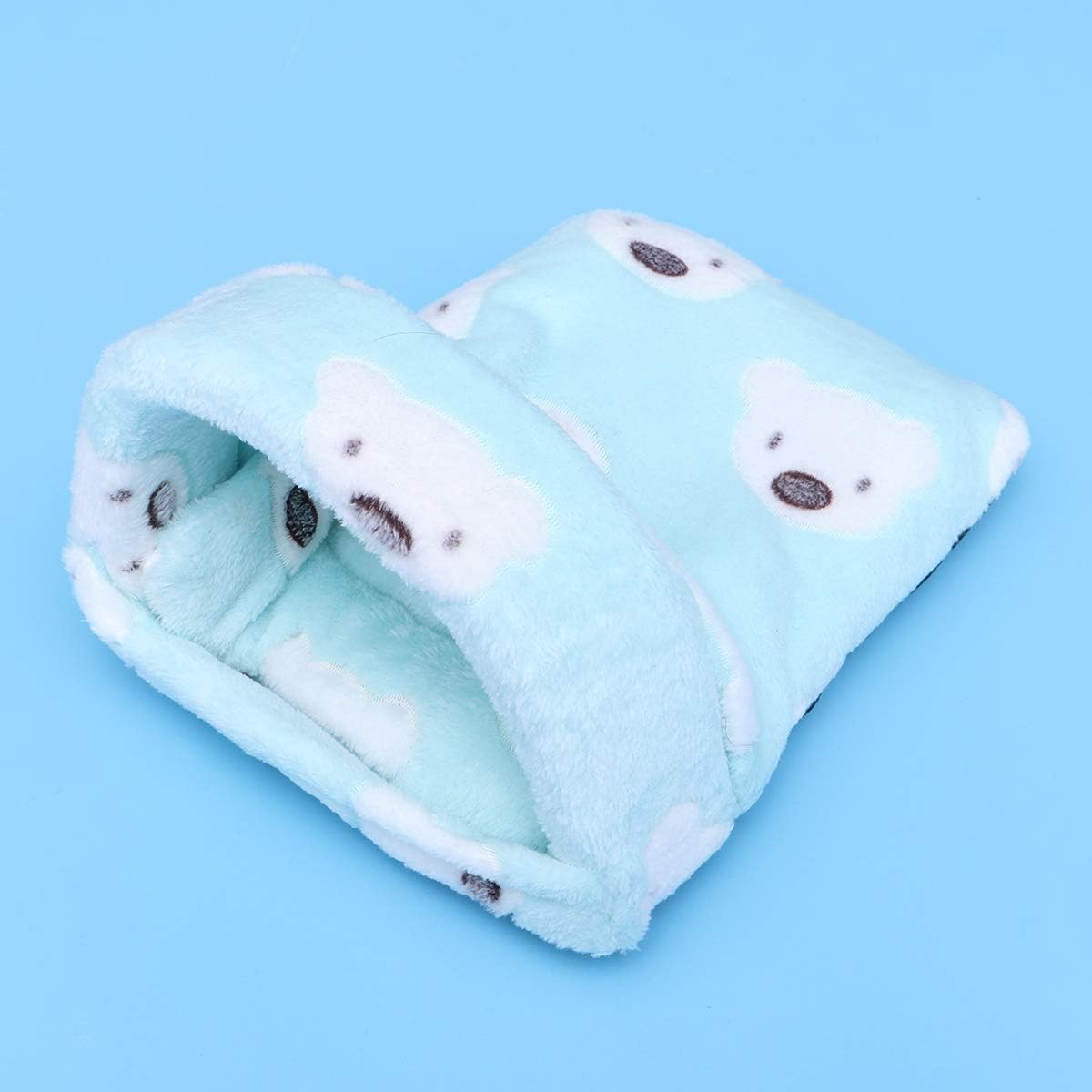 POPETPOP Hamster Sleeping Bag Guinea Pig Winter Warm House Bed Washable Cotton Hammock Small Animals Hanging Nest Cage for Rat Hedgehog Chinchilla (Big Size - Image 3