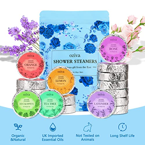 EASTER BASKET ESSENTIALS AROMATHERAPY SHOWER STEAMERS- EASTER BASKET STUFFERS FOR ADULTS, SHOWER BOMBS – SELF CARE AND RELAXATION STRESS RELIEF EASTER GIFTS FOR WOMEN