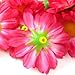 (100) Silk Hot Pink Gerbera Daisy Flower Heads , Gerber Daisies - 1.75