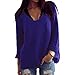 Sarin Mathews Womens Casual Hollow Knit Vneck Blouse Pullover Loose Tops Sweater