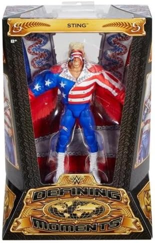Toy Store - DEFINING MOMENTS STING (RED WHITE BLUE) WWE MATTEL ACTION FIGURE TOY - IN STOCK - New Arrival