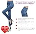 Womens Skinny Jeans High Waist Slim Leggings Denim, Blue, Size Small/Medium