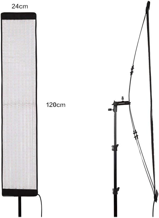 Falcon Eyes RX-29TDX Flexible Led Video Panel Continous Light 100W Bi-color 3000K-5600K Led Photo Lighting DMX 512 +RC-5B Remote Control + Honeycomb Grid Softbox Diffuser - Image 4