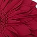 JWH 3D Flower Throw Pillow Cover Aesthetic Decorative Round Sunflower Pillow Case Handmade Pillowcase Stereo Cushion Couch Bedroom Chair Bed 12 Inch Red