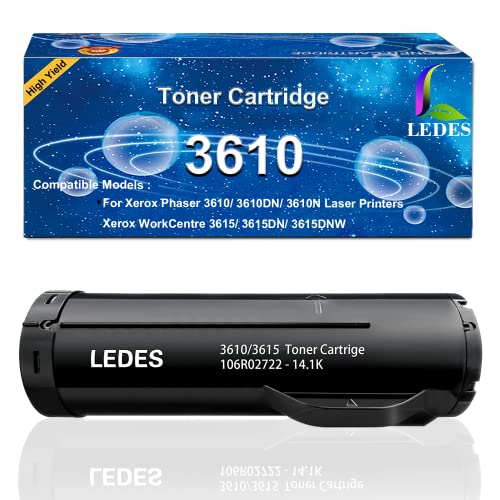 Ledes 1 Pack 3610/3615 High Yield Toner Cartridge