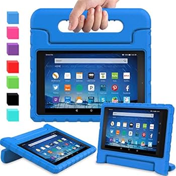AVAWO Shock Proof Case for Fire HD 8 2017/2018 Tablet with Alexa- Kids Shockproof Convertible Handle Light Weight Protective Stand Case for Fire HD 8-inch (7th/8th Generation, 2017/2018 Release), Blue
