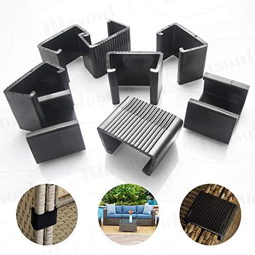 Outdoor Patio Wicker Furniture Clips Blasoul 8PCS Sectional Sofa Rattan