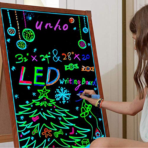 image for LUVODI LED Message Writing Board 22 x 14 Inch Neon Sign Chalkboard wit