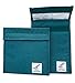 HelloEco Reusable 2 Pack | Foil Insulated Bag | Burrito, Snack & Sandwich | Eco-Friendly To-Go Bag | Food Wrap | Kids & Adults Velcro Close Canvas | Food Storage Organizer | Zero Waste