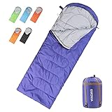 EMONIA Camping Sleeping Bag,3 Season Waterproof Outdoor Hiking Backpacking Sleeping Bag Perfect for Traveling,Lightweight Portable Envelope Sleeping Bags for Adults,Girls and Boys