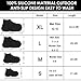 LEGELITE Reusable Silicone Waterproof Shoe Covers, No-Slip Silicone Rubber Shoe Protectors for Kids,Men and Women