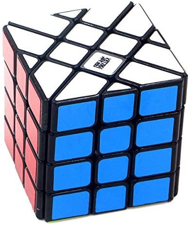 4x4x4 YJ Moyu Fisher Cube Black 4x4 Shape Mod Twisty Puzzle Toy Aosu