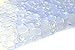 Surpahs Pebble Vinyl Non-Slip Bath and Shower Mat 2 Pcs Combo (Clear)
