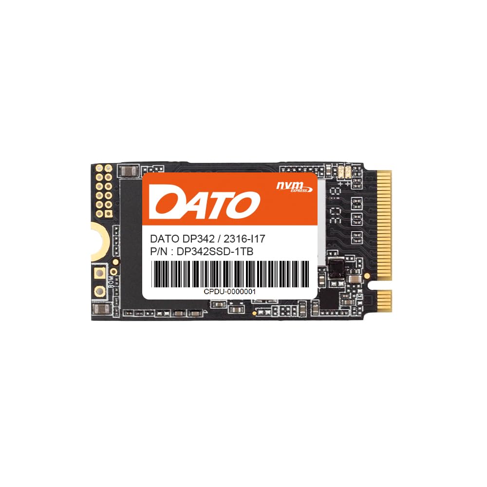 DATO M.2 2242 SSD 1TB, PCIe Gen3x4 NVMe 1.3