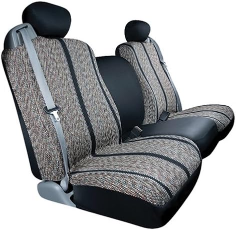 Saddleman Custom Made Front/Rear Bench / Backrest Seat Cover - Saddle Blanket Fabric (Black)