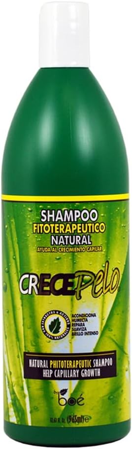Crece Pelo Shampoo Fitoterapeutico Natural (Natural Phitoterapeutic Shampoo) 32.63 Fluid Ounces / 965 Millilitres