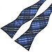 PenSee Mens Self Bow Tie Multi-color Plaids & Checked Jacquard Woven Silk Bow Ties