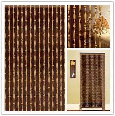 cortinas de madera china con cuentas