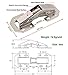 Qrity 2X Pack of Kitchen Cabinet Door Hinges Concealed Cupboard Door Hinges - No Slot Required - Easy to Install