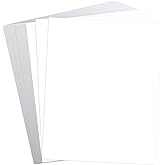 White Cardstock, 8x10 Cardstock Paper, 250gsm Thick Cardstock, Smooth Card Paper,90 Lb Heavy Card Stock Paper, Printer Paper 
