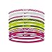 Nike Elastic Hairband, Pack of 9 (Black/White)