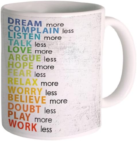 Posterboy 'Dream More' Ceramic Mug (350ml)