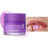 FYEBOO Sleeping Lip Mask, Long-Lasting Nourish & Hydrate Lip Mask, Lip Balm, Lip Oil, Lip Skin Care, Hydrating, Moisturizing Lip Lines Night Sleep Care Lip Anti-chapped Lip Cream (04# Grape)