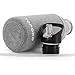 34 Oz Single Wall Uninsulated Steel Water Bottle (Not Thermoses) Stainless Steel Water Bottle Sports Bottle Survival Bottle Spout Straw Lid & Bite Vale Lid with Nylon Sleeve (Straw Top)