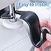 MUYI 4 Pack Car Vehicle Backseat Headrest Hook Hanger Storage for Purse Backpack Grocery Bags Handbag