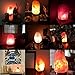 Maymii.Home (8-13 lbs,8-11in) Pink White Himalayan Salt Lamp Lights Air Purifier, Table Lamp Stainless Steel Base Touch Dimmer Switch Control with 1 Salt Night Light, Pack of 2 Salt Candle Holder