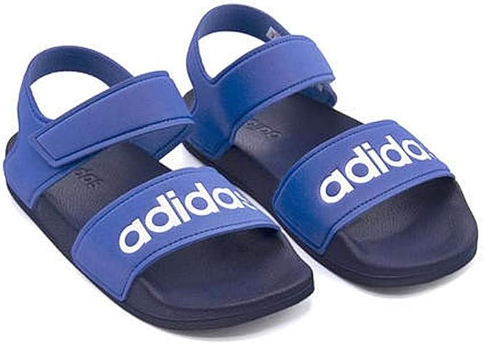 Amazon アディダス Adidas 男の子 キッズ 子供靴 運動靴 通学靴 サンダル アディレッタサンダルk 軽量 カジュアル スクール 学校 Adilette Sandal K G トゥルーブルー ランニングホワイト ダークブルー 24 0cm Adidas アディダス サンダル