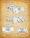 Original Batmobile Patent Art Prints - Set of Four Photos (8x10) Unframed - Makes a Great Gift Under $20 for Batman and Comic Fans