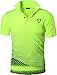 jeansian Men's 3 Packs Ourdoor Sport Quick Dry Polo T-Shirt Tee Tshirt Golf Tennis Bowling Fit LSL195