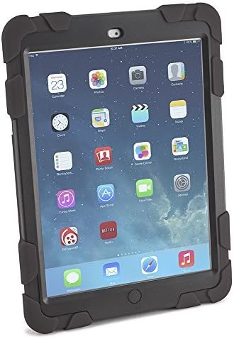 Caseiopeia Keep Safe 360 Rotating Kickstand Rugged Heavy Duty Case with Screen Protector for iPad Air (KSR-IPA-BLK)