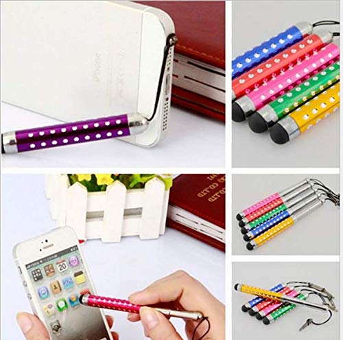 10 Pack Stylus Pen Bundle Adjustable Bling Stylus Pens Compatible All Capacitive Touchscreen Devices (Including iPad, iPhone, iPod, Android Tablets, Samsung Galaxy Tablet More)