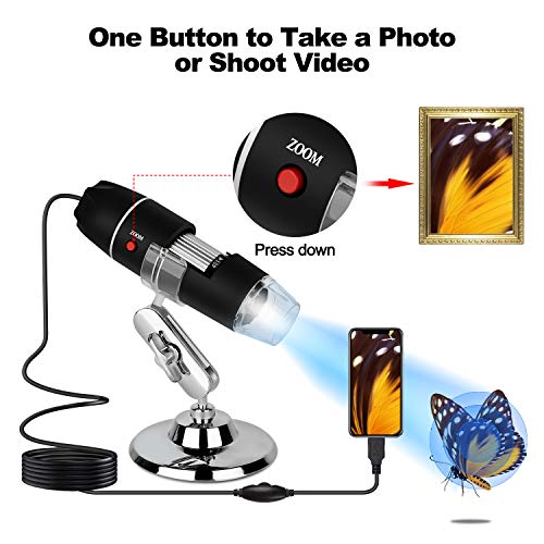 3 Microscope+Magnification+Endoscope+Compatible+Students